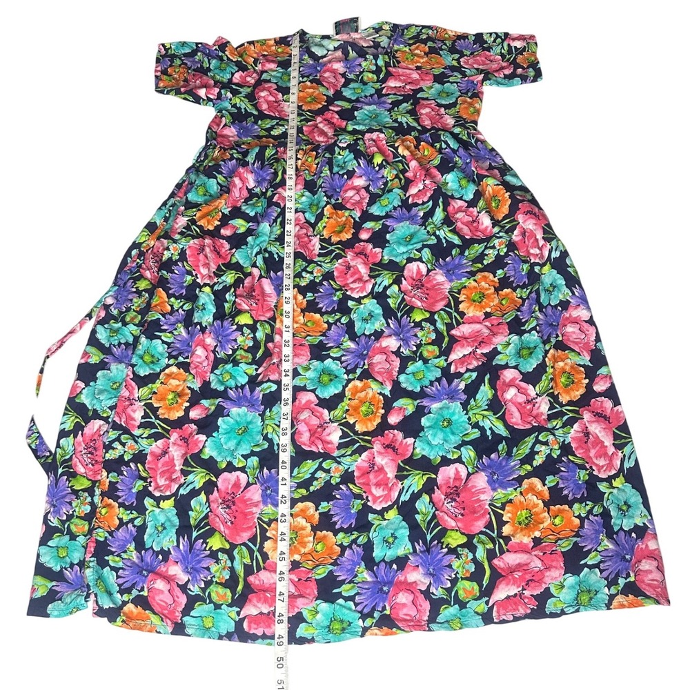 Vintage Diane Von Furstenberg The Color‎ Authority Floral Maxi Dress Size 1X - Picture 9 of 11